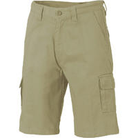 DNC Cotton Drill Cargo Shorts - Khaki