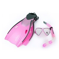 Land & Sea Kids Dolphin Mask, Snorkel & Fins Set - Pink