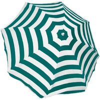 Palm Beach Umbrella Green & White 2.0m
