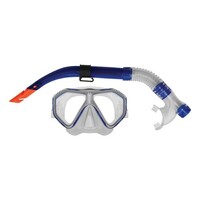 Mirage Caribbean Silitex Adult Mask & Snorkel Set Blue
