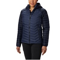 Columbia Womens Powder Lite Hooded Insulated Jacket Navy