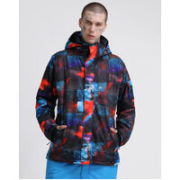Gsou Snow - Abstract Snowboard Men's Jacket - Black