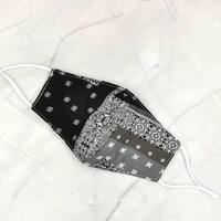 FIND™ Face Mask Bamboo Paisley Black & White Cotton