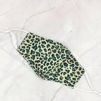 FIND™ Face Mask Leopard Turquoise Cotton