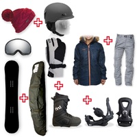 FIND™ Snowboard Package with Realm Lace Boot and TRACTION Binding + Women Head to Toe Package