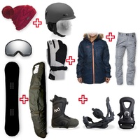 FIND™ Snowboard Package with Realm ATOP Cable Boot and TRACTION Binding + Women Head to Toe Package