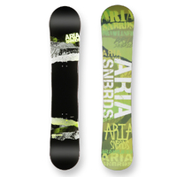 Aria Snowboard 157cm Draw Liner Green Camber Capped