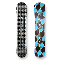 Five Forty Snowboard 154cm Reverse Black And White Flat Sidewall