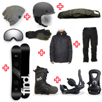 FIND™ FSX Sidewall Snowboard Package with Realm Lace Boot and TRACTION Binding + Men Head to Toe Package