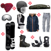 FIND™ FSX Sidewall Snowboard Package with Realm Lace Boot and TRACTION Binding + Women Head to Toe Package