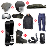 FIND™ FSX Sidewall Snowboard Package with Realm ATOP Cable Boot and TRACTION Binding + Men Head to Toe Package