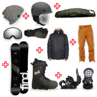 FIND™ FSX Sidewall Snowboard Package with Realm Lace Boot and TORK Binding + Men Head to Toe Package