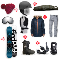 FIND™ Prism Sidewall Snowboard Package with Realm Lace Boot and TRACTION Binding + Women Head to Toe Package