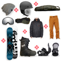 FIND™ Prism Sidewall Snowboard Package with Realm Lace Boot and TORK Binding + Men Head to Toe Package
