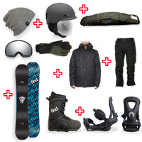 FIND™ Skull Sidewall Snowboard Package with Realm Lace Boot and TRACTION Binding + Men Head to Toe Package
