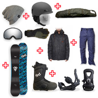 FIND™ Skull Sidewall Snowboard Package with Realm ATOP Cable Boot and TRACTION Binding + Men Head to Toe Package