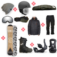 FIND™ Trip Sidewall Snowboard Package with Realm Lace Boot and TRACTION Binding + Men Head to Toe Package
