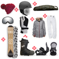 FIND™ Trip Sidewall Snowboard Package with Realm ATOP Cable Boot and TORK Binding + Women Head to Toe Package