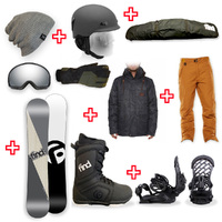FIND™ Turbo Capped WIDE Snowboard Package with Realm Lace Boot and TORK Binding + Men Head to Toe Package