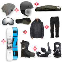 FIND™ Venture Sidewall Snowboard Package with Realm Lace Boot and TRACTION Binding + Men Head to Toe Package