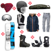 FIND™ Venture Sidewall Snowboard Package with Realm Lace Boot and TRACTION Binding + Women Head to Toe Package