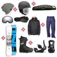 FIND™ Venture Sidewall Snowboard Package with Realm ATOP Cable Boot and TRACTION Binding + Men Head to Toe Package