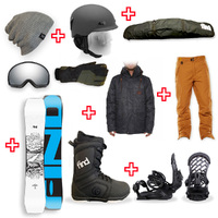 FIND™ Venture Sidewall Snowboard Package with Realm Lace Boot and TORK Binding + Men Head to Toe Package