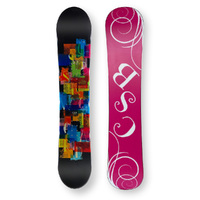 CSB Snowboard 144cm Confetti Black Twin Tip Camber Capped