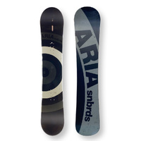 ARIA Snowboard 157cm Targetstick Black/White Twin Tip Camber Capped