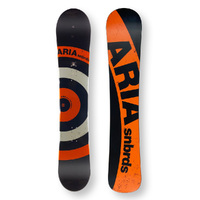 ARIA Snowboard 154.5cm Targetstick Black/Orange Twin Tip Camber Capped