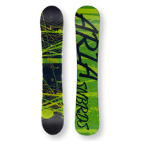 ARIA Snowboard 151.5cm Drawliner Green Twin Tip Camber Capped