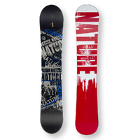 NATURE Snowboard 154.5cm B/W & Blue Twin Tip Camber Capped