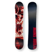 JOYRIDE Snowboard 151.5cm Snow Red Twin Tip Flat With Tip Rocker Capped