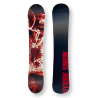 JOYRIDE Snowboard 159.5cm Snow Red Twin Tip Flat With Tip Rocker Capped