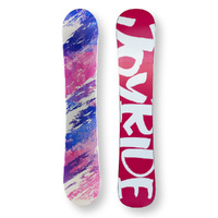 JOYRIDE Snowboard 141.5cm Textured Pink & Purple Twin Tip Flat With Tip Rocker Capped