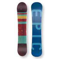 EPIC Snowboard 145cm Boarder Wood Twin Tip Camber Capped