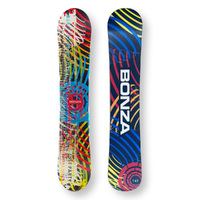 BONZA Snowboard 149cm Just Party Disco Twin Tip Camber Capped