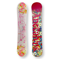 APOCALYPS Snowboard 143cm Butterfly White Twin Tip Camber Capped