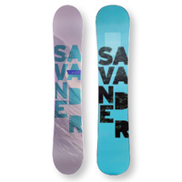 SAVANDER Snowboard 146cm Bowbar Twin Tip Flat Rocker Sidewall