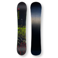 GRAPHCITY Snowboard 150cm Black Twin Tip Flat Rocker Sidewall