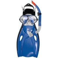 Mirage Mission Silitex Mask, Snorkel & Fins Set Blue