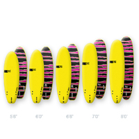 FIND™ Tuffrap Soft Surfboard - Yellow Pink