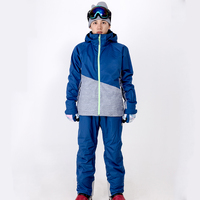 XP Lucas Men's Winter Snow Ski Jacket Navy/Grey