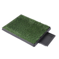 PaWz - Large Dog Pet Potty Training Pee Pad Mat Puppy Tray With Grass Indoor 3 Layers - M
