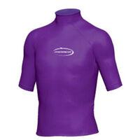 Mirage Junior Lycra Rash Short Sleeve Shirt Purple