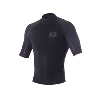 Ocean & Earth Mens Neoprene Supa-Flex Short Sleeves Vest - Black 