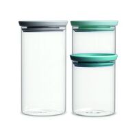 Brabantia - Stackable Glass Jar Set - 3 Pce